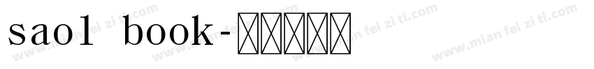 saol book字体转换